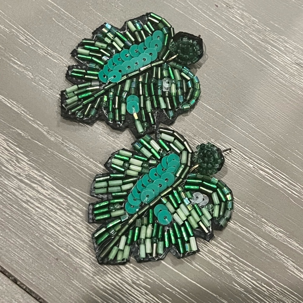 Leaves earrings (handmade)